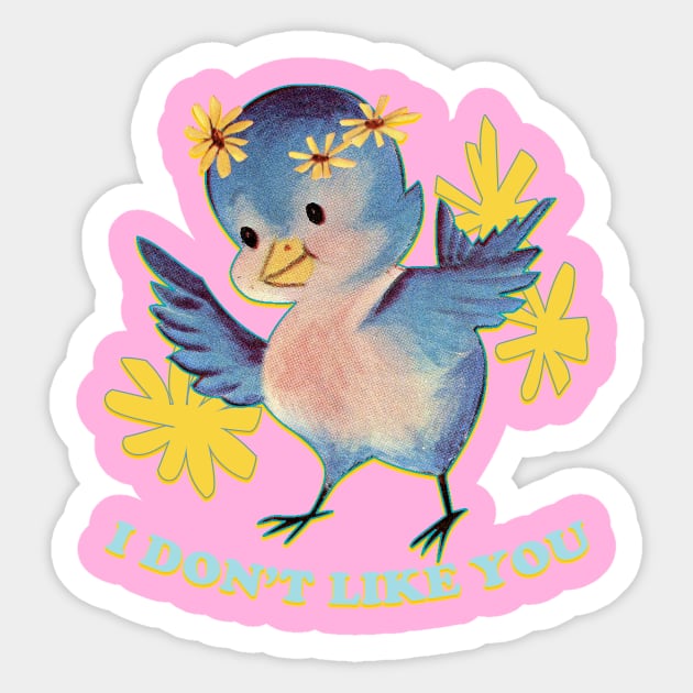 A Cute Bird Sticker by Crowtesque